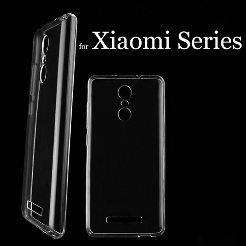 Clear Soft Silicon TPU Coque Phone Cases for Xiaomi Mi5S Plus Mi5 Mi4 4S 4C Redmi 3 3S 3X Redmi Note 2 3 4 Pro Prime MIX Cover
