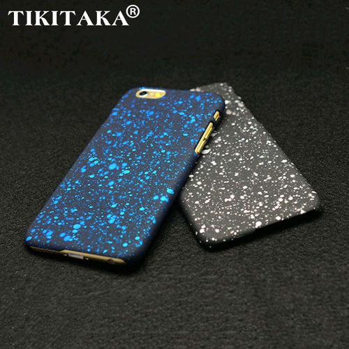 New Style 3D Cover Three-dimensional Stars Ultrathin Frosted Starry Sky Phone Case for iPhone 5 5s SE 6 6S 7 Plus Hard PC Cases